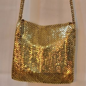 Vintage gold metal purse